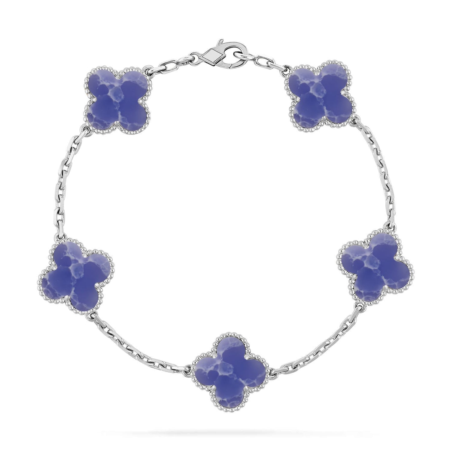 [Am jewelry]CLOVER 5 MOTIF BLUE VEINS BRACELET COLLECTION