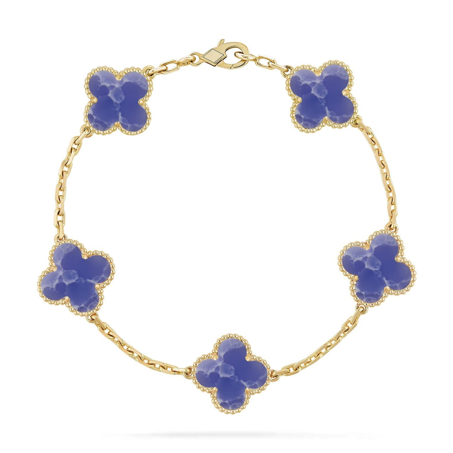 [Am jewelry]CLOVER 5 MOTIF BLUE VEINS BRACELET COLLECTION