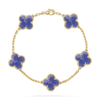 [Am jewelry]CLOVER 5 MOTIF BLUE VEINS BRACELET COLLECTION