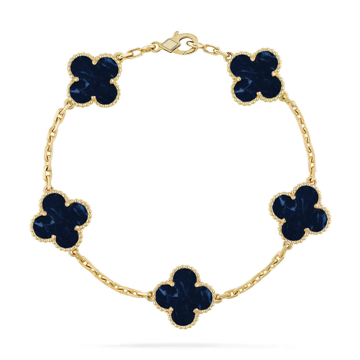 [Am jewelry]CLOVER 5 MOTIF PIETERSITE BRACELET COLLECTION
