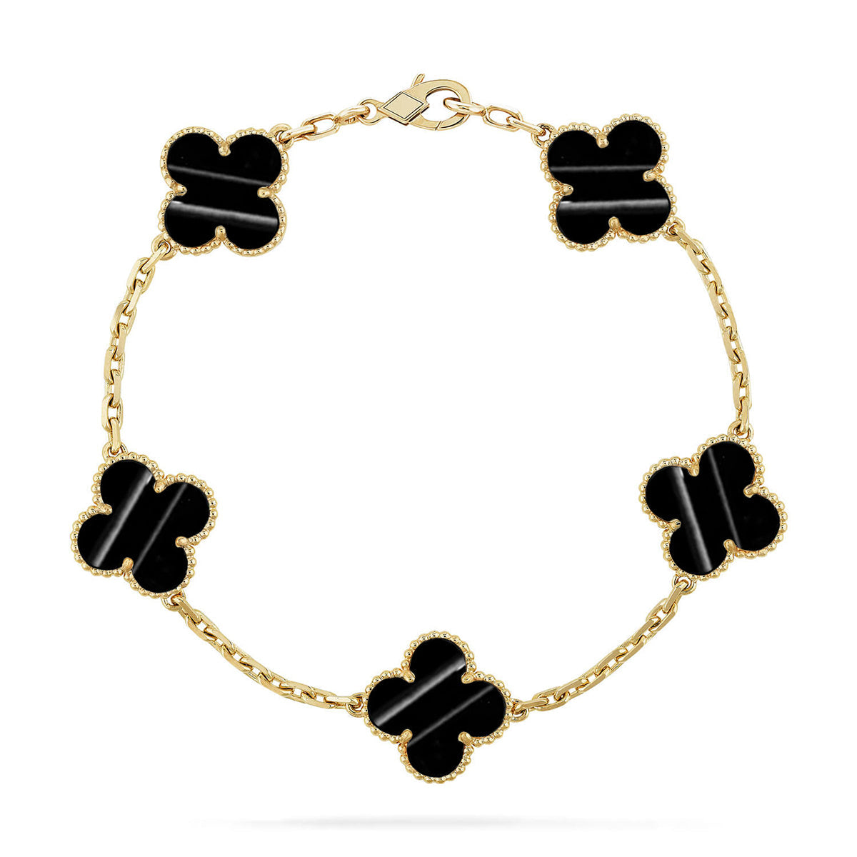 [Am jewelry] CLOVER 5 MOTIF PULSAR STONE BRACELET COLLECTION