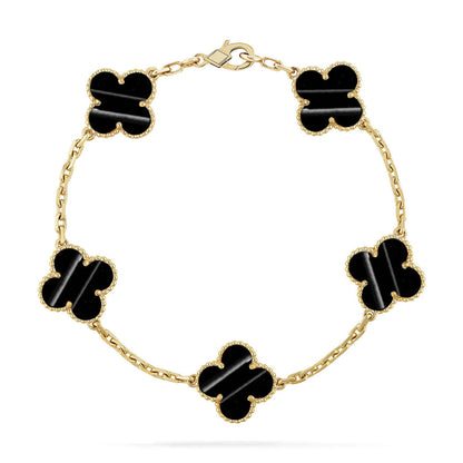 [Am jewelry] CLOVER 5 MOTIF PULSAR STONE BRACELET COLLECTION