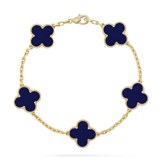 [Am jewelry]CLOVER 5 MOTIF LAPIS LAZULI BRACELET COLLECTION