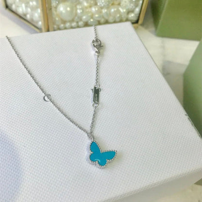 [Am jewelry]BUTTERFLY TURQUOISE BUTTERFLY BRACELET SILVER