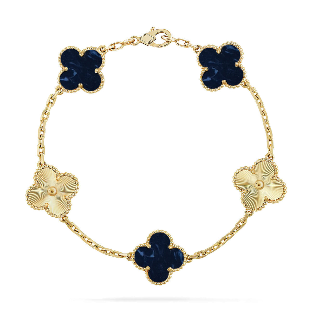 [Am jewelry]CLOVER 5 MOTIF PIETERSITE BRACELET COLLECTION