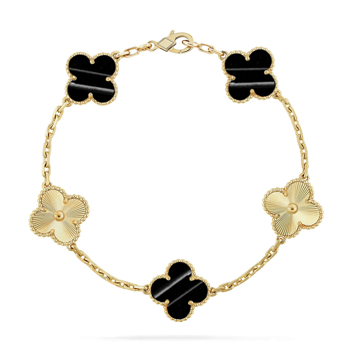 [Am jewelry] CLOVER 5 MOTIF PULSAR STONE BRACELET COLLECTION