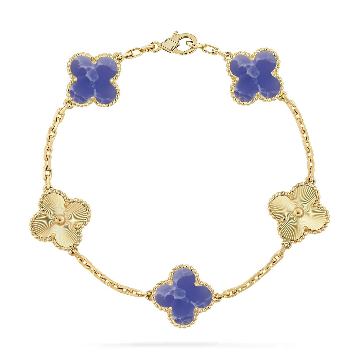 [Am jewelry]CLOVER 5 MOTIF BLUE VEINS BRACELET COLLECTION
