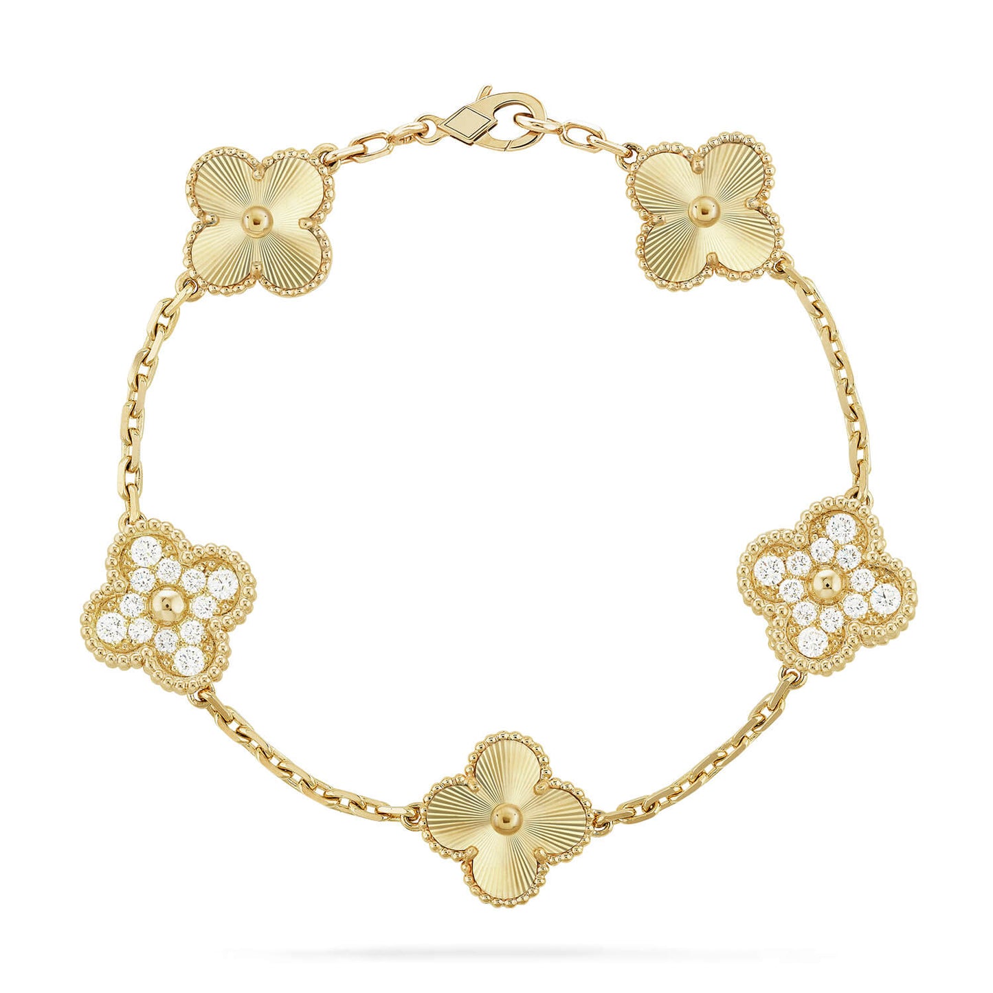 [Am jewelry] CLOVER 5 MOTIF LASER BRACELET COLLECTION