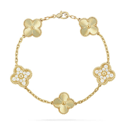 [Am jewelry] CLOVER 5 MOTIF LASER BRACELET COLLECTION