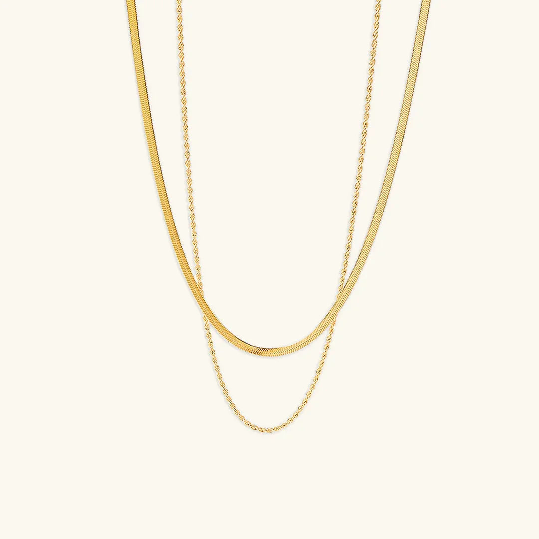 [AM Jewels]Hailey Layered Gold Chain Necklace