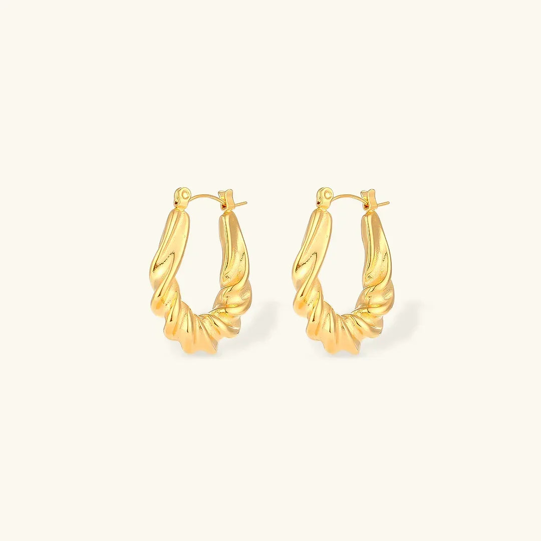 [AM Jewels]Adaline Twist Hoop Earrings