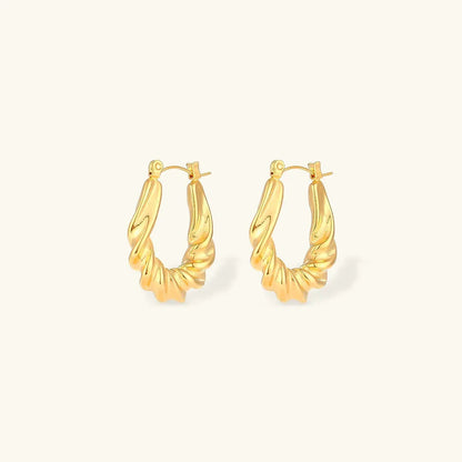 [AM Jewels]Adaline Twist Hoop Earrings