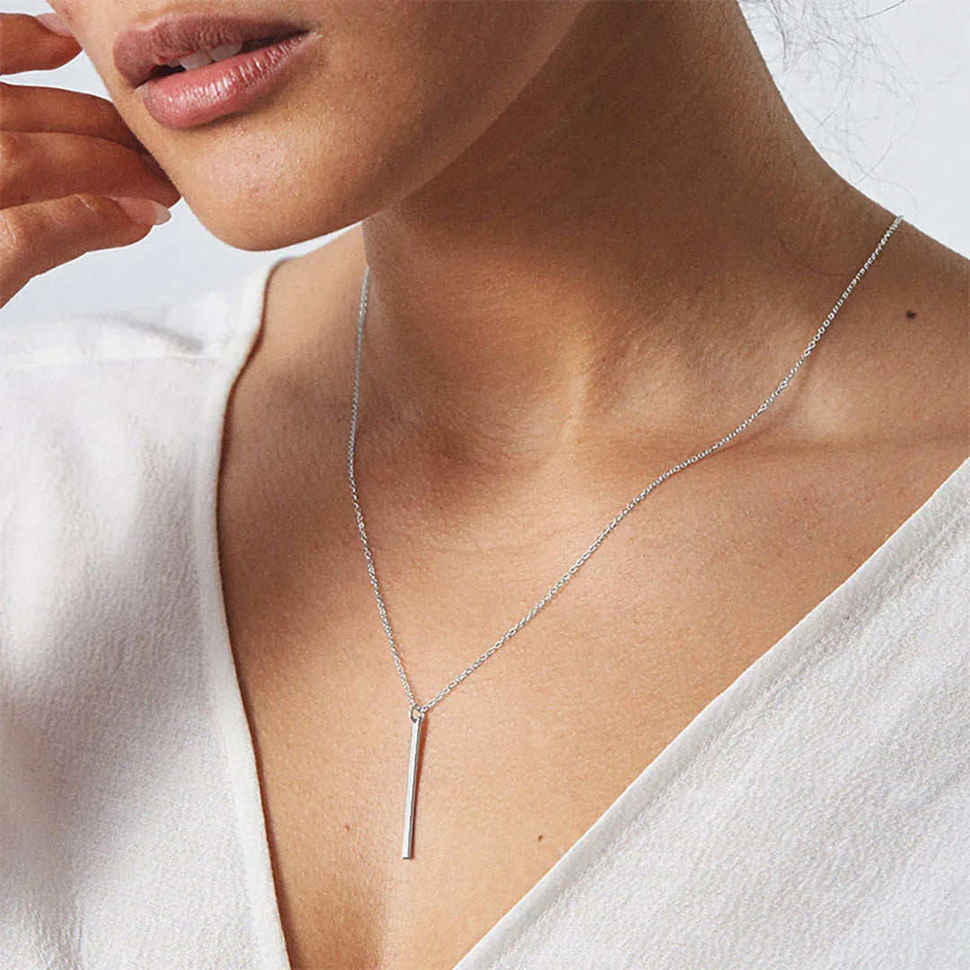 [AM Jewels]Allison Gold Bar Necklace