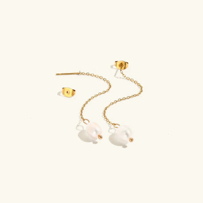 [AM Jewels]Tessa Pearl Tassel Earrings