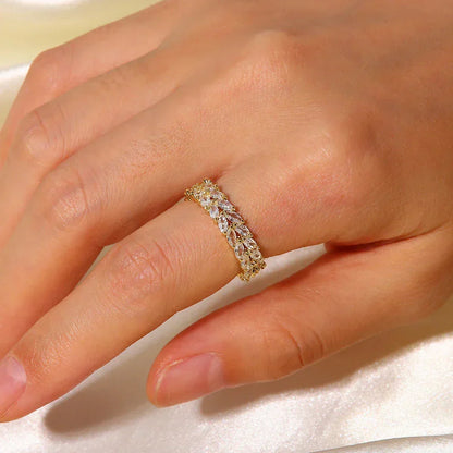 [AM Jewels]Clarisse Patterned Gold Ring