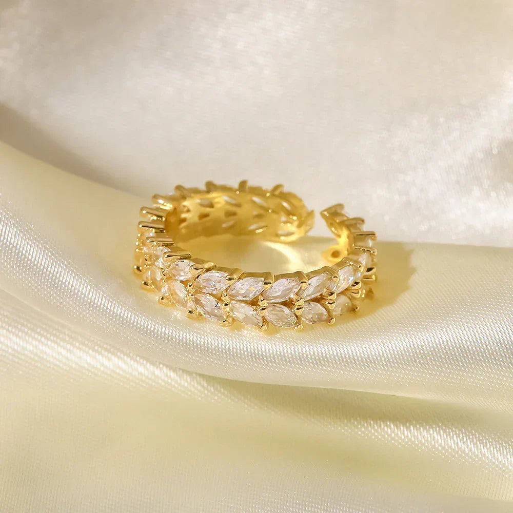 [AM Jewels]Clarisse Patterned Gold Ring