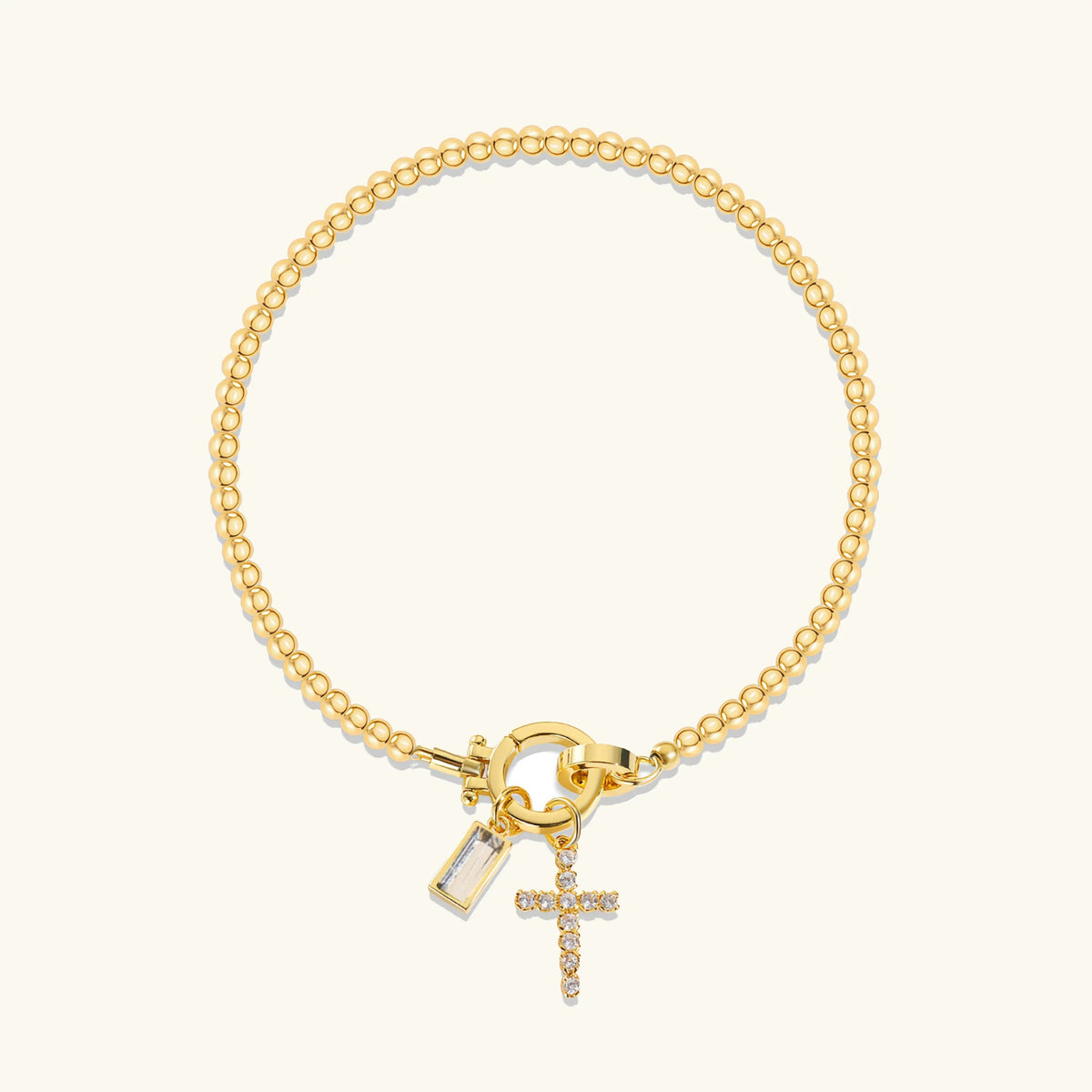[AM Jewels]Amalia Birthstone Cross Bracelet
