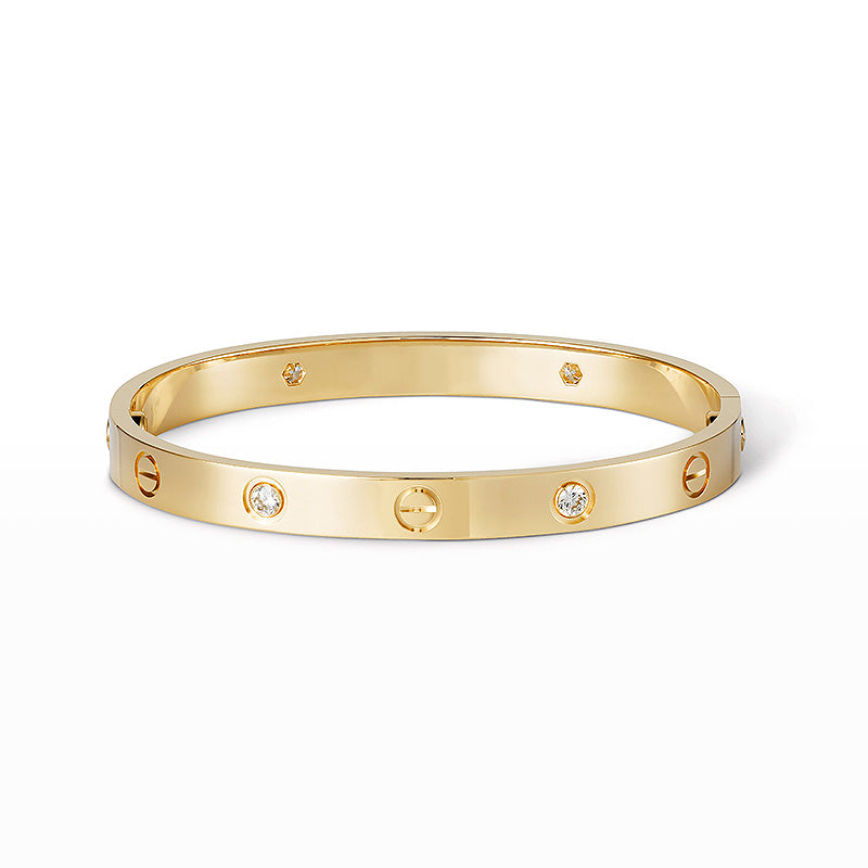 [Am jewelry]LOVE BRACELET 6.1MM 4 DIAMONDS