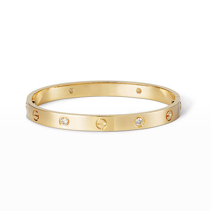 [Am jewelry]LOVE BRACELET 6.1MM 4 DIAMONDS