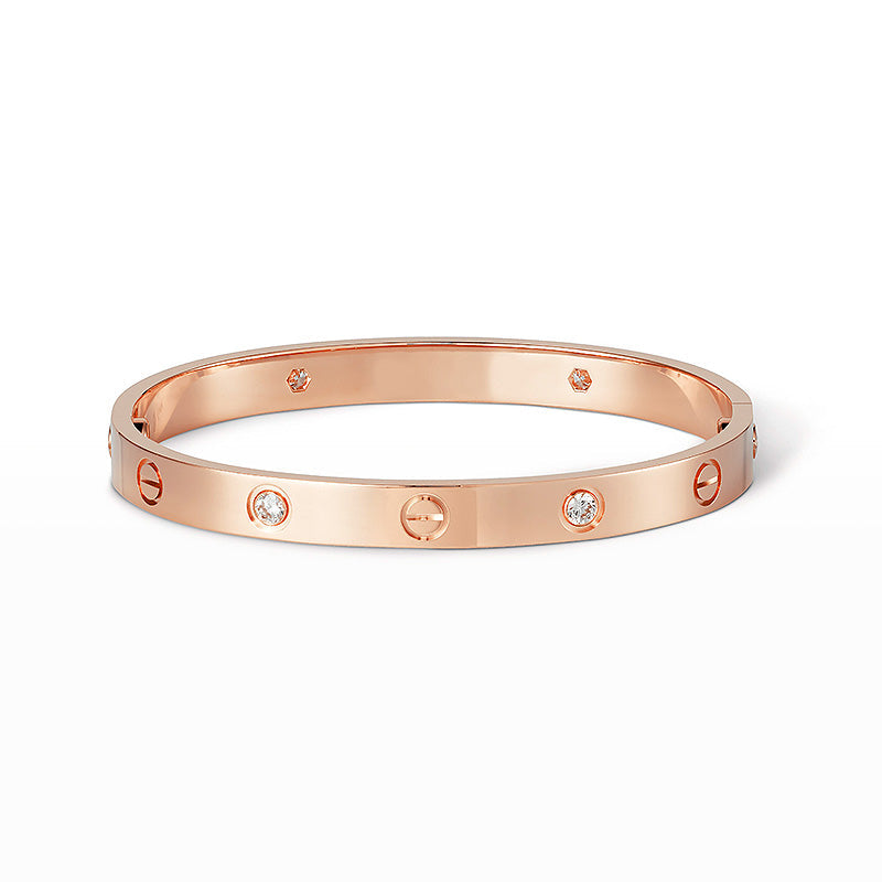 [Am jewelry]LOVE BRACELET 6.1MM 4 DIAMONDS