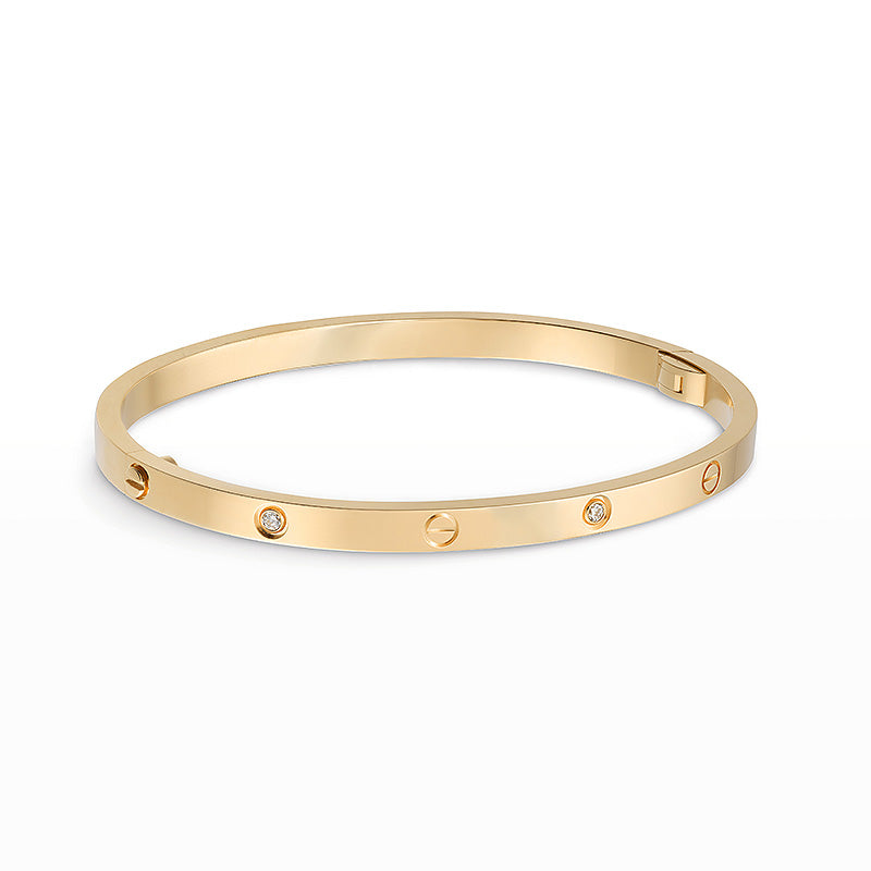 [Am jewelry]LOVE BRACELET 3.65MM 6 DIAMONDS