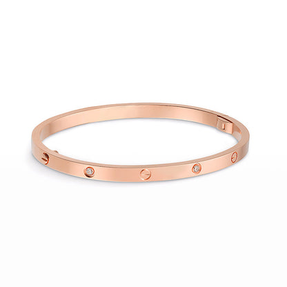 [Am jewelry]LOVE BRACELET 3.65MM 6 DIAMONDS