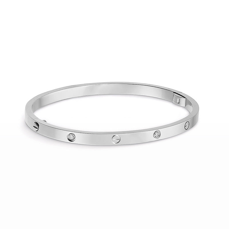 [Am jewelry]LOVE BRACELET 3.65MM 6 DIAMONDS