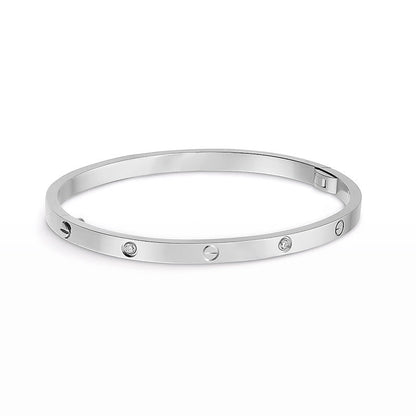 [Am jewelry]LOVE BRACELET 3.65MM 6 DIAMONDS