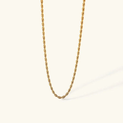 [AM Jewels]Calle Rope Chain Gold Necklace