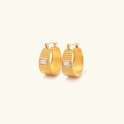 [AM Jewels]Carole Gold Hoop Earrings