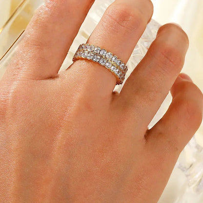 [AM Jewels]Cassandra Studded Gold Ring