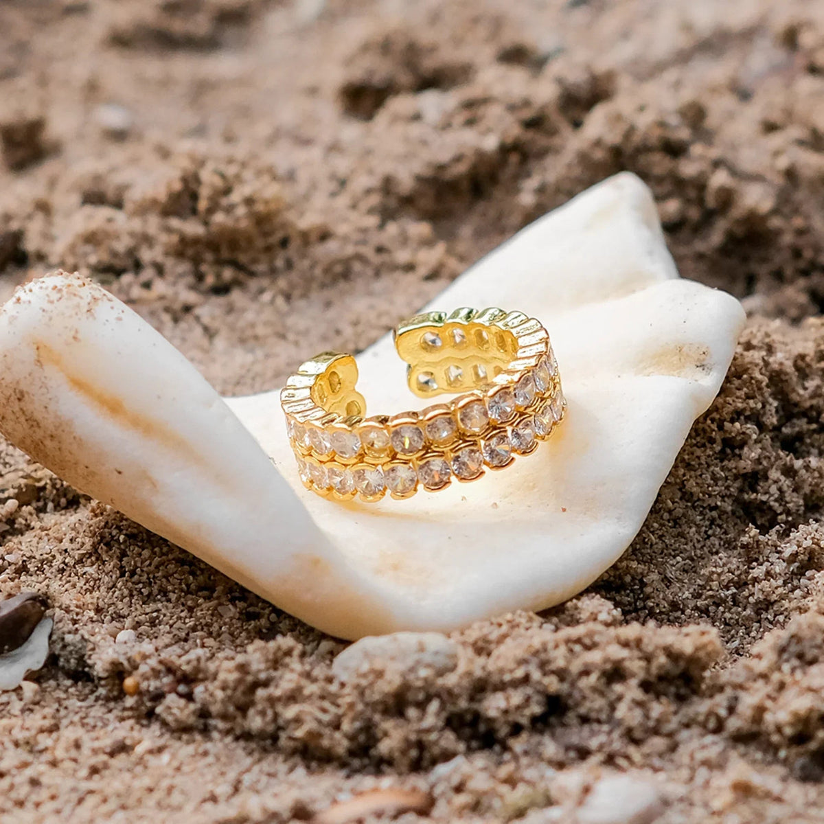 [AM Jewels]Cassandra Studded Gold Ring