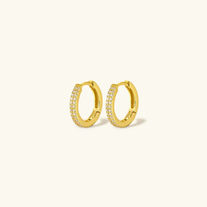 [AM Jewels]Cathy Paved Hoop Earrings