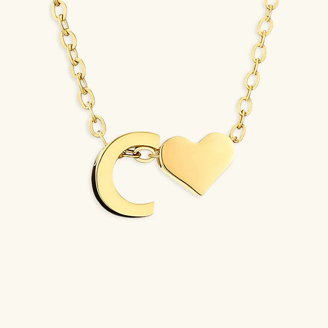 [AM Jewels]Ria Initial Letter Gold Necklace