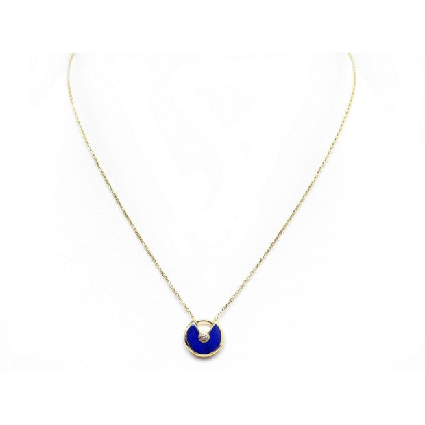 [Am jewelry]AMULETTE ROSE GOLD AGATE NECKLACE