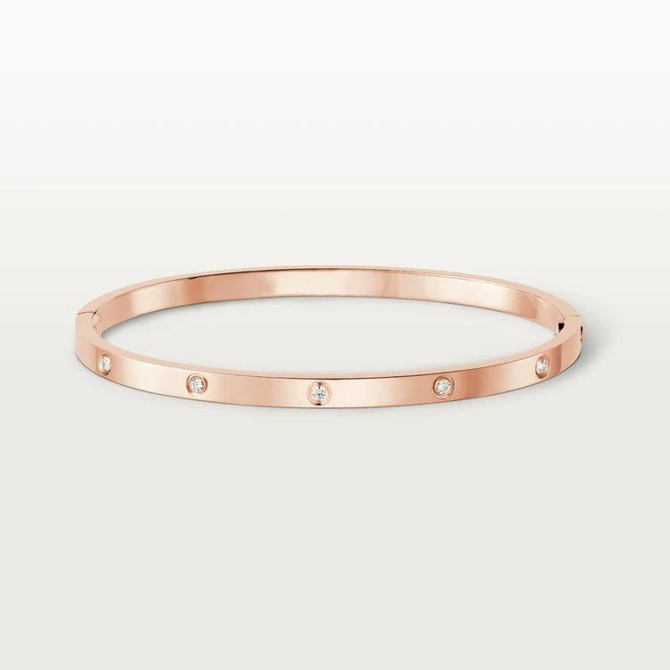 [Am jewelry]LOVE BRACELET 3.65MM 10 DIAMONDS