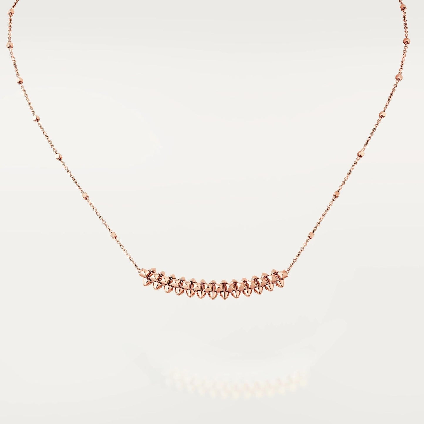 [Am jewelry]CLASH PINK GOLD NECKLACE