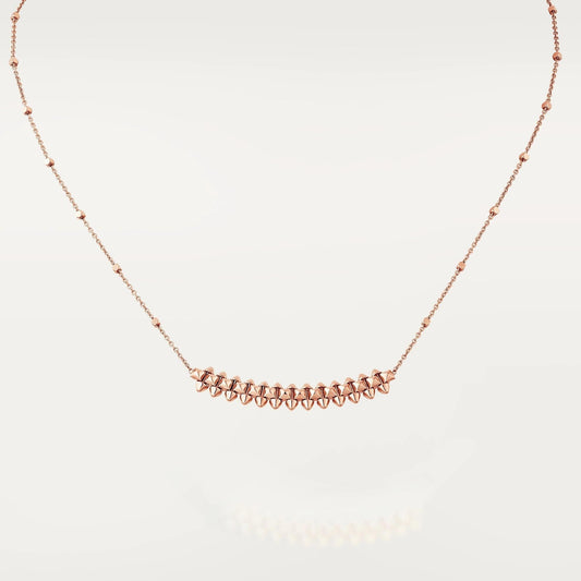 [Am jewelry]CLASH PINK GOLD NECKLACE