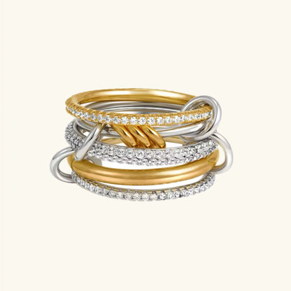 [AM Jewels]Collina Stacked Diamond Ring