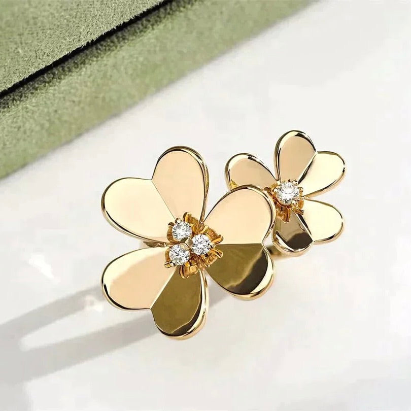 [Am jewelry]CLOVER COMOS GOLD DIAMOND RING