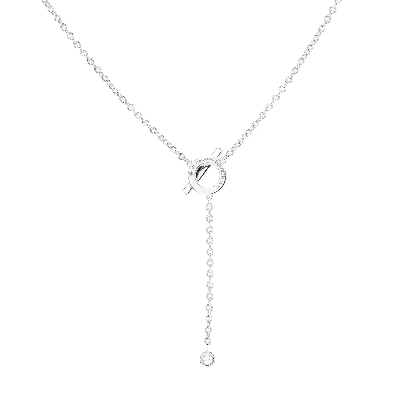 [Am jewelry]FINESSE SILVER DIAMOND NECKLACE