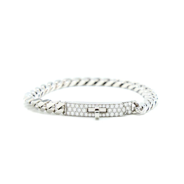 [Am jewelry]KELLY CHAIN SILVER DIAMOND BRACELET