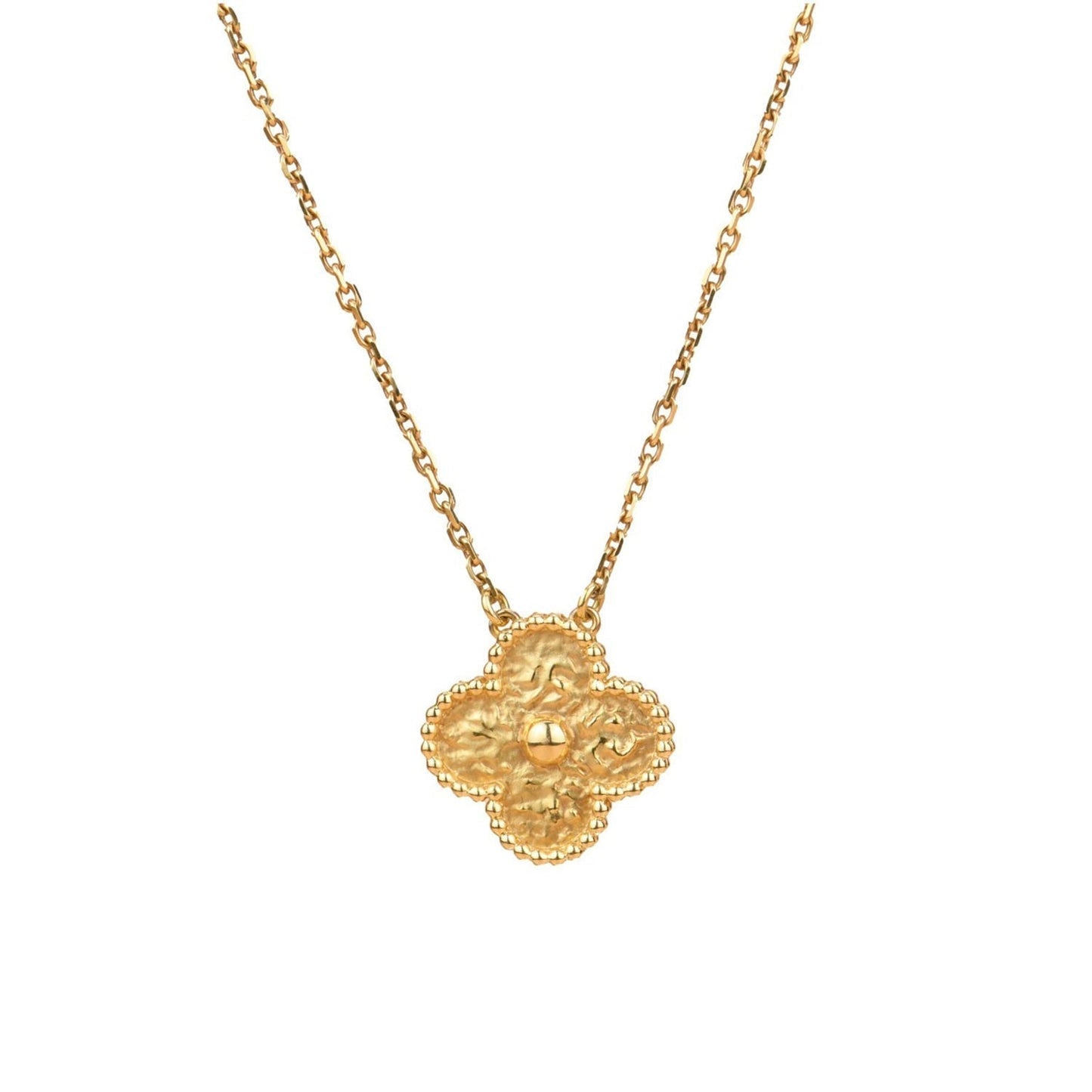 [Am jewelry]CLOVER 15MM  BRONZING NECKLACE