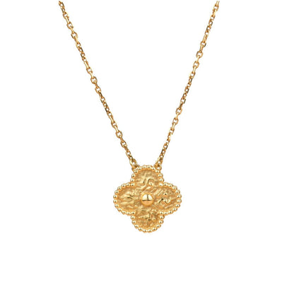 [Am jewelry]CLOVER 15MM  BRONZING NECKLACE
