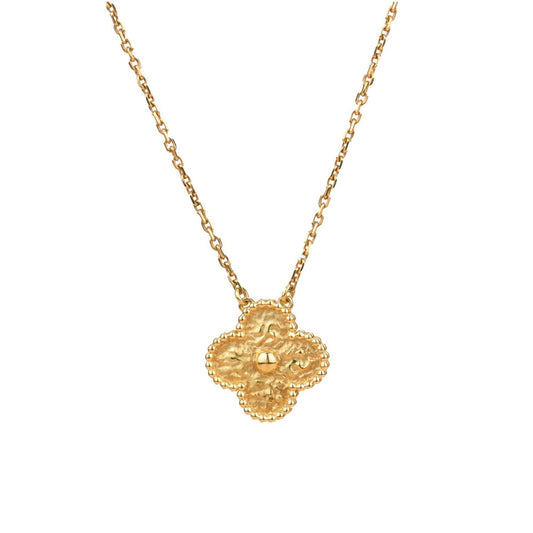 [Am jewelry]CLOVER 15MM  BRONZING NECKLACE