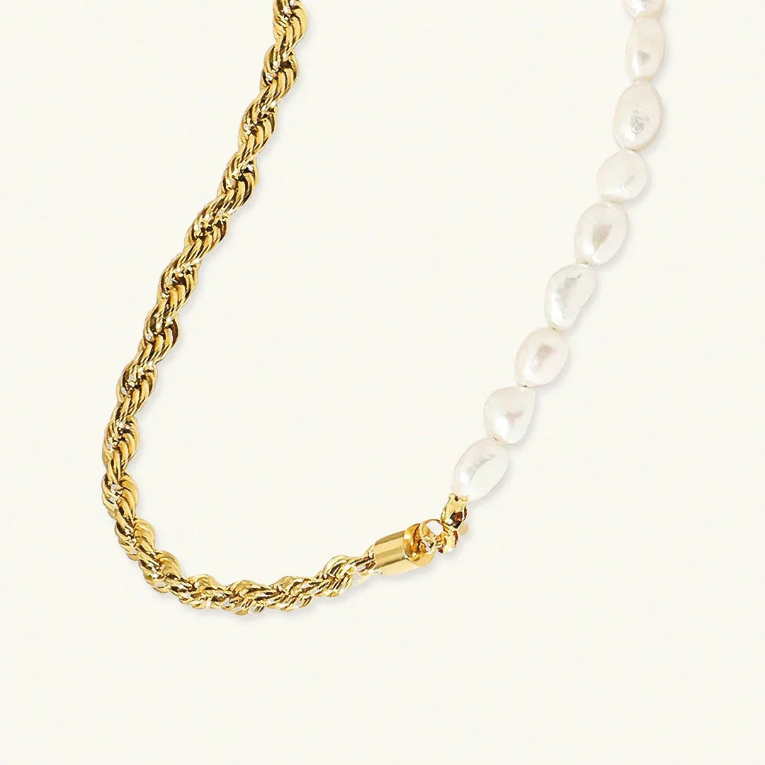 [AM Jewels]Dualia Gold Pearl Necklace