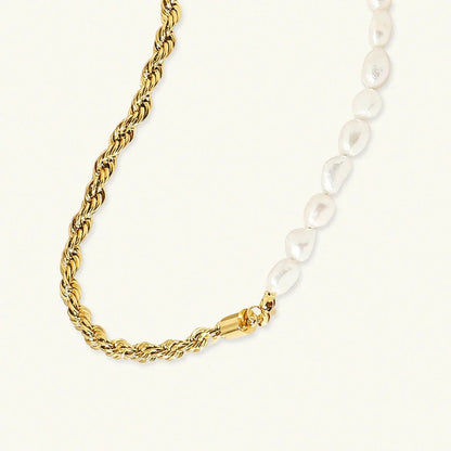 [AM Jewels]Dualia Gold Pearl Necklace