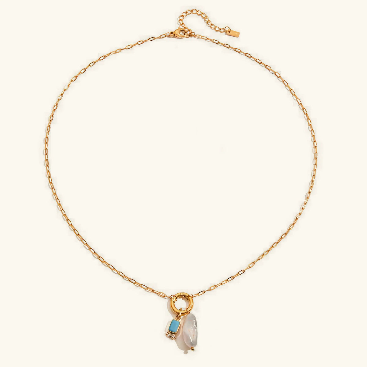 [AM Jewels]Caitlin Birthstone Pearl Necklace