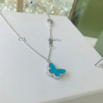 [Am jewelry]BUTTERFLY TURQUOISE BUTTERFLY BRACELET SILVER