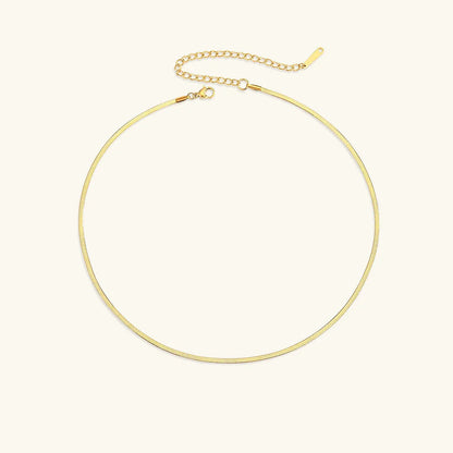 [AM Jewels]Elizabeth Gold Herringbone Necklace
